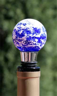 Dense Clouds Earth Wine Stopper