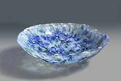 Aqua Blue Splash Bowl