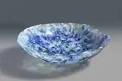 Aqua Blue Splash Bowl