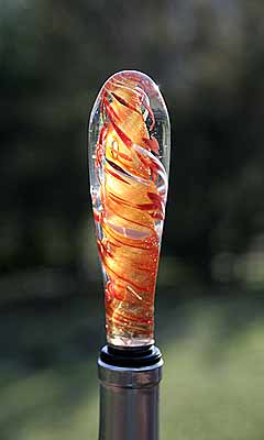 Expressive Art Glass Wine Stopper