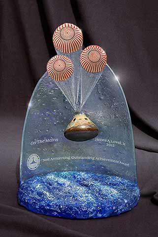 Neil Armstrong Outstanding Achievement Award Completed Sculpture