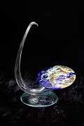 United States Geospatial Intelligence Lifetime Achievement Award Blown Glass Sculpture
